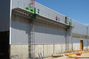 Double Mast Customized 30m Aerial Twin Mast Climbing Work Platform For Construction Of The Walls