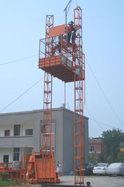 सुरक्षा डिवाइस इलेक्ट्रिक निर्माण ऊपर उठाना लिफ्ट (डबल पिंजरों) / भवन लिफ्ट