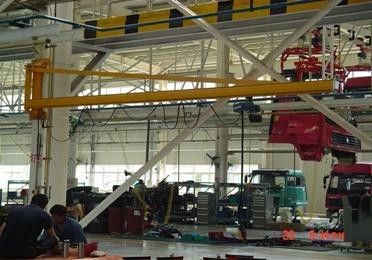 1ton / 2ton / 3ton Electric Jib Crane With Chain Hoist - Wall Mounted Type